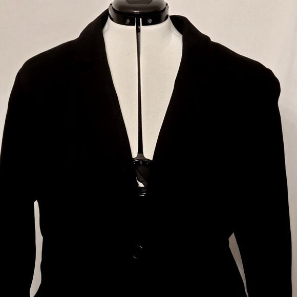 Chico's Feather Knit Black Jacket, Size 3 (16/18) - Picture 2 of 11